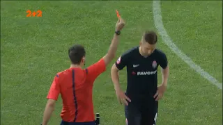 Заря - Динамо - 1:2 - просмотр VAR: Цвек получил красную карточку за фол на Сидорчуку