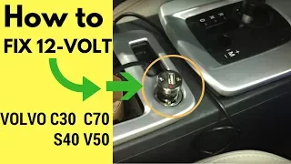 12 volt socket cigarette lighter fuse in Volvo C30 S40 V50 C70