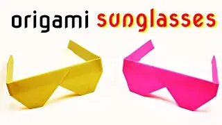 Simple Origami 🕶 Sunglasses 🕶 | Easy to make | Paper Folding Crafts | Origami Arts