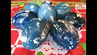КАК ПОКРАСИТЬ Яйца на Пасху Красной Капустой - красиво и без химии!!! Очень Лёгкий и Простой способ!