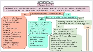 Hepatomegaly in pediatric