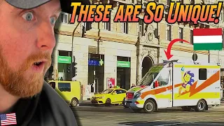 American Reacts to Various Emergency Vehicles in Budapest