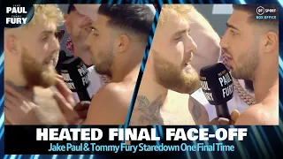 HEATED FINAL FACE-OFF 😤 Jake Paul and Tommy Fury Final Staredown 👀