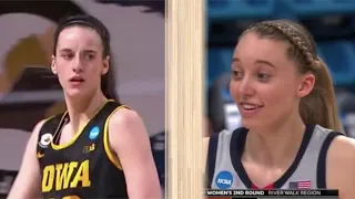 Paige Bueckers vs Caitlin Clark hype video for freshman faceoff - Iowa vs UConn