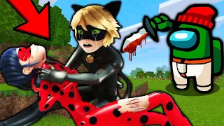 CAT NOIR CATCHED LADYBUG IN MINECRAFT NOOB vs PRO vs HACKER vs GOD LOVE MONSTER SCHOOL trolling 100%