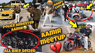 @aamir__majid meetup gone wrong💔|Cops Arrested Bikers