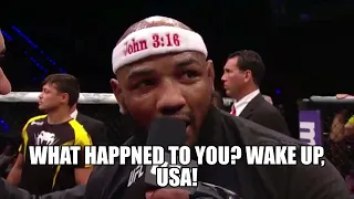 "Go to Jesus! Don't forget Jesus!"  -Yoel Romero (2015)