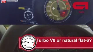 Ferrari 488 GTB vs Porsche 997 GT3 RS 4 0: high speed