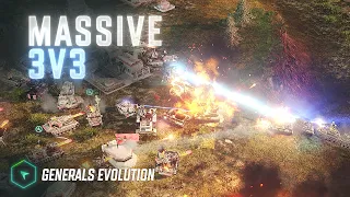 Massive 3v3 on DEFCON 6 - Generals Evolution