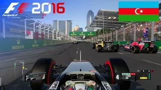 F1 2016 - 100% Race at Baku City Circuit, Azerbaijan in Pérez' Force India