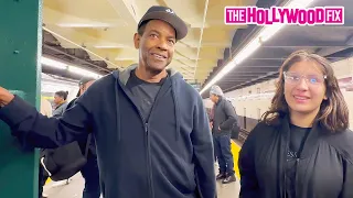 Denzel Washington Hilariously Orders His Security To Beat Up Fans While Filming 'High & Low' In N.Y.