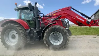 Köp Traktor Massey Ferguson 7726 S DynaVT med lastare, GPS, våg i lastare, frontlyft på Klaravik