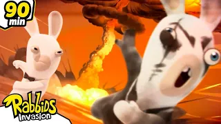 Wicked Dark Rabbid want to destroy the moon! | RABBIDS INVASION | New compilation | Kids Cartoon