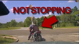 Motorcyclist pushes state trooper | FOX 5 News