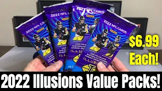 $6.99 Each For These 2022 Illusions Football Value Packs! 20 Cards Per Pack!