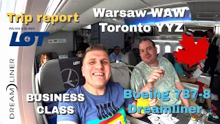 Trip Report: LOT Polish Airlines: Warsaw WAW to Toronto YYZ BUSINESS CLASS / July 2022