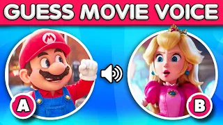 Guess the Movies by Voice | Super Mario Bros Movie, Peaches Song, Minions | Tiny Quiz