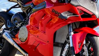 Ducati panigale v4 2023 sc project exhaust install