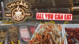 $34/person for All You Can Eat Snow Crab Legs, Korean BBQ & Seafood Hot Pot @ Volcano Hot Pot & BBQ