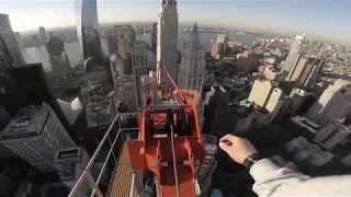 Climbing skyscrapers in Manhattan (POV)