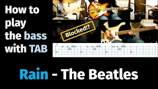 Rain - The Beatles - How to play the bass