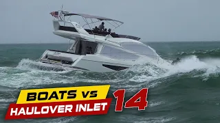 BOAT GETS SMASHED BY WAVES! | Boats vs Haulover Inlet