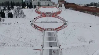 Нижний Новгород зимой с квадрокоптера