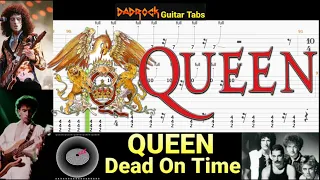 Dead On Time - QUEEN - Guitar + Bass TABS Lesson (Request)