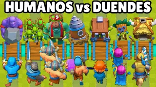 HUMANOS vs DUENDES | CUAL ES MEJOR? | OLIMPIADAS de CLASH ROYALE