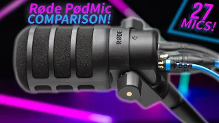 Røde PodMic USB HUGE Comparison (ft. MV7, SM7b, RE20, PodMic, Procaster and A BUNCH of other mics)