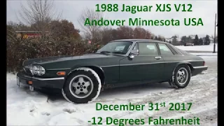 1988 Jaguar XJS -12F (-24C) Cold Start and Test Drive