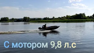 Swimmer 370/Tohatsu 9,8. Тест замер скорости.