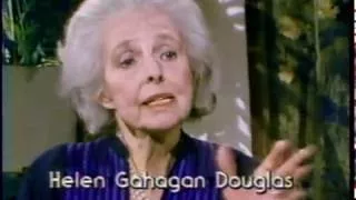 Helen Gahagan Douglas 1979 TV Interview, She