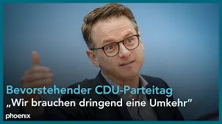 Pressekonferenz mit CDU-Generalsekretär Carsten Linnemann | 03.05.2024