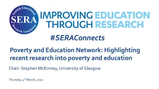 Poverty & Education Network event: Highlighting recent research into poverty & education – session 2