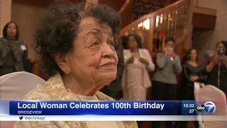 Surprise birthday party celebrates 100-year-old Chicago woman