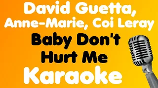 David Guetta, Anne-Marie, Coi Leray • Baby Don't Hurt Me • Karaoke