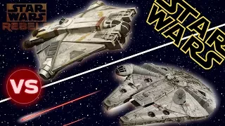 Millennium Falcon vs The Ghost | Star Wars: Who Would Win