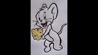 How to draw Jerry (Tom & Jerry ) on Wara & Kali with Ryan