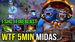 WTF 5Min Hand Midas 1 Shot Multi Fireblast Unlimited Skill Spam Combo Ogre Magi Dota 2