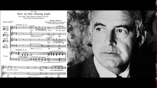 Samuel Barber - Sure On This Shining Night arr. for Choir & Piano (1940)