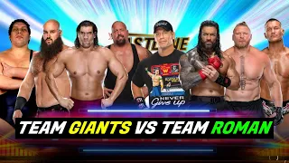 Team Giants Vs Roman Reigns Brock Lesnar John Cena & Randy Orton WWE 2K22