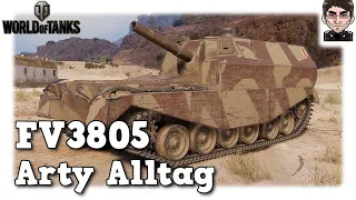 World of Tanks - FV3805 - Arty Alltag auf Tier 9