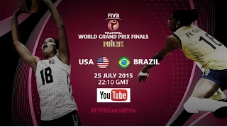 Live: USA vs Brazil - FIVB World Grand Prix Finals 2015