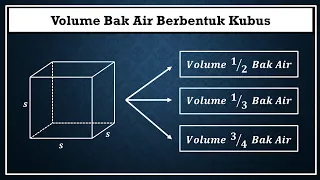 Cara menghitung volume bak air berbentuk kubus