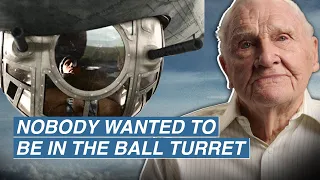 BALL TURRET Gunner on COMBAT and BAILING OUT of a B-17 Bomber | Masters of the Air  | Lester Schrenk