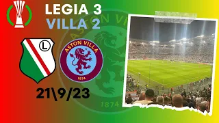 Legia Warsaw 3 Aston Villa 2 21/9/23: Cradley Villans Matchday