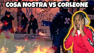 AMERICAN REACTS TO FRENCH RAP CRIME! Marseille Gangs Cosa Nostra vs Corleone! @eLMehdinoProduction