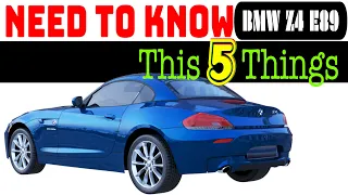 5 Very Useful Hidden Features of BMW z4 e89