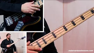 Slap Bass Lesson - "Miller sound" Slap Triplets